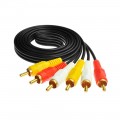 Шнур соединительный AV 3 RCA  - 3 RCA 1.5 м